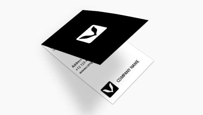 Folded Business Card Folded Business Card